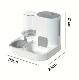 Автоматична годівниця для котів Pet Feeder 054 з поїлкою, Білий - мініатюра 6