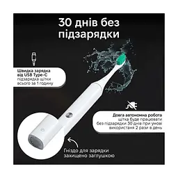 Електрична зубна щітка Xiaomi Aurora T2 White - мініатюра 3