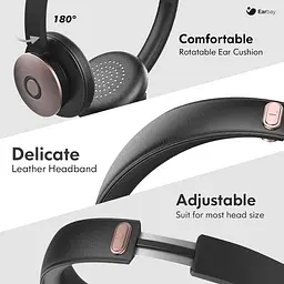 Навушники Earbay Bluetooth з мікрофоном, бездротові навушники з мікрофоном і шумозаглушенням, бездротові навушники з USB-ключем - мініатюра 3