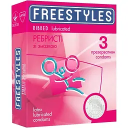 Презервативи Freestyles Ribbed ребристі 10 упаковок х 3 шт. - мініатюра 2