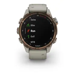 Спортивний годинник Garmin Descen Mk3i – 43 mm Bronze PVD Titanium with French Gray Silicone Band (010-02753-13/14) - мініатюра 3