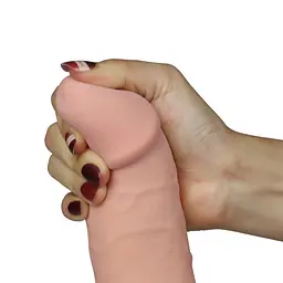 Реалістичний вібратор The Ultra Soft Dude тілесний 20 см - мініатюра 5