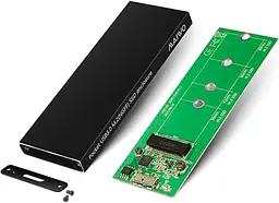 Кишеня зовнішня Maiwo K16N для M.2 SSD (NGFF) USB 3.0 black - мініатюра 2