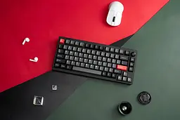 Клавіатура механічна P1 Pro 84Key, Keychron Super Red, WL/BT/USB-A, QMK/VIA, Hot-Swap, EN/U Lemokey teh0013908 - мініатюра 4