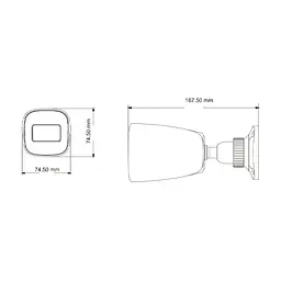 IP-відеокамера 5Mp TVT TD-9451E3B-A (D/PE/AR2) f=2.8mm з мікрофоном (77-00336) - мініатюра 2