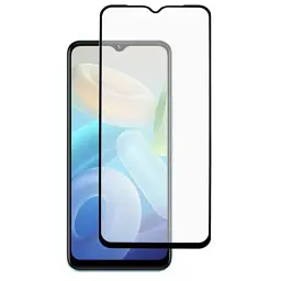 Скло захисне Dengos Full Glue Vivo Y02 (black) (TGFG-276) - мініатюра 2