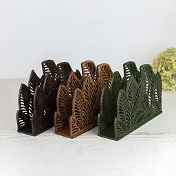 Дерев'яна серветниця VANZA LEAF stand S palisander - мініатюра 9