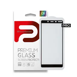 Захисне скло на Nokia 1 Plus з олеофобним покриттям, Pro, повне проклеювання, антистатичний і пиловідштовхуючий шар, 9H, самоклеючеся, 2.5D, на весь екран, антистатичний клей, ArmorStandart (ARM55461-GPR-BK)