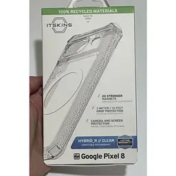 Оригінальний протиударний чохол Itskins Ultra Hybrid MagSafe для Google Pixel 8 (6.2") прозрачный - мініатюра 6