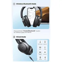 Бездротові навушники Ugreen HP106 HiTune Max3 Hybrid (чорні) - мініатюра 8
