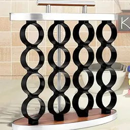 Набір для спецій 16 ємностей Stainless steel and wood / Карусель для спецій / Органайзер для зберігання спецій - мініатюра 3