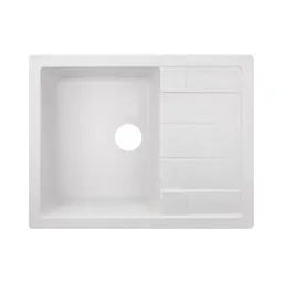 Кухонна мийка Lidz 650x500/200 WHI-01 (LIDZWHI01650500200), Білий