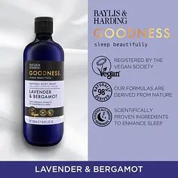 Гель для душу Baylis & Harding Goodness Sleep Lavender and Bergamot 500 мл - мініатюра 2