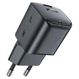 Мережевий зарядний пристрій Acefast A73 mini PD20W GaN USB-C charger чорний