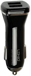 Автомобільний зарядний пристрій LDNIO DL-C219 Car charger 2USB 2.1A + Lightning cable Black - мініатюра 3