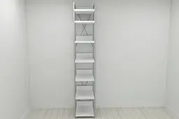 Шафа Гардероб Уні секція 4 серії Конект Ferrum-decor 220x40x50см Сірий метал ДСП Білий 32 мм (FRD-104551)
