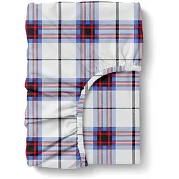 Простирадло Cosas на резинці фланель 100х200 scottish charm, червоний (Flannel_ScottishCharm_100x200x20)