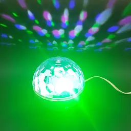 Світлодіодний диско-шар (дискошар) Led magic ball light з Bluetooth і пультом Білий - мініатюра 4