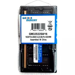 Пам'ять для ноутбуків Golden Memory 16 GB SO-DIMM DDR4 3200 MHz (GM32S22S8/16) - мініатюра 2