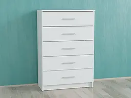 Комод на 5 ящиків Forte Hans 710x1060x350 Білий (id27-0000-90-white)