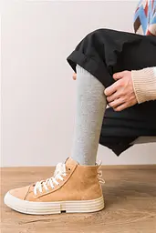 Гольфи теплі з махрою світло-сірі One Size 3643 - мініатюра 4