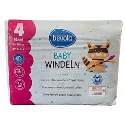 Підгузки Bevola Baby 4 Maxi (8-14 кг), 42 шт