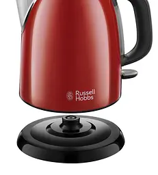 Електрочайник Russell HobbsColours Plus Mini 1 л метал червоно-чорний teh0026177 - мініатюра 3