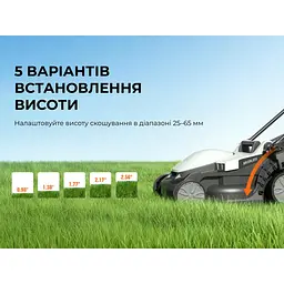 Акумуляторна газонокосарка Litheli, живлення від павербанку (УМБ Litheli Power Bank 20000 mAh, 45 W, 4А, 1 шт в комплекті) - мініатюра 7