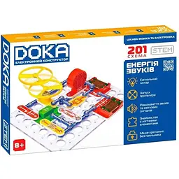 Електронний конструктор Doka 201 Схема D70706 звук та світло
