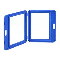 Бейдж Buromax горизонтальний, 101 х 80 мм, PP+PVC, синій (BM.5415-02) - мініатюра 2