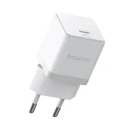 Мережевий зарядний пристрій Baseus Palm Fast Charger Type-C 30W + Cable Type-C to Type-C P10111605213-01 White - мініатюра 4