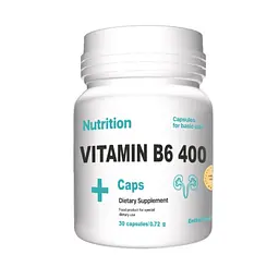 Вітаміни та мінерали EntherMeal Vitamin В6 400 30 капсул