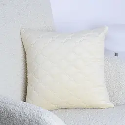 Наволочка декоративна ТЕП Velour Мозаїка 45х45 см молочний (2-05175_36295) - мініатюра 2