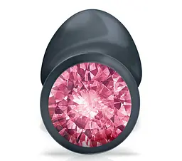 Анальна пробка з кристалом Dorcel Geisha Plug Ruby M 8 см (рожевий) - мініатюра 4
