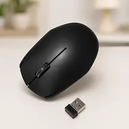 Мишка MOUSE 218 Wireles / Комп'ютерна мишка бездротова для ПК та ноутбуків / Мишка чорна Bluetooth - мініатюра 3