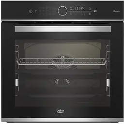 Духова шафа електрична Beko A+ дисплей конвекція телескоп 72 л нержавіюча сталь