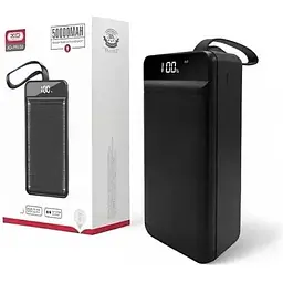 Зовнішній портативний акумулятор XO PR158 50000 mAh 22.5W чорний 6920680829279 - мініатюра 5