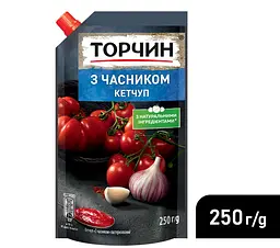 Кетчуп Торчин З часником 250 г - мініатюра 2
