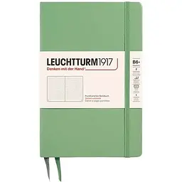 Блокнот Leuchtturm1917, Paperback (B6+), Sage, Крапка (368503)