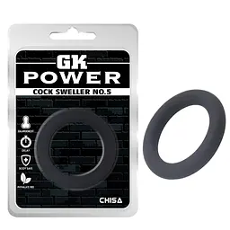 Ерекційне кільце GK Power Cock Sweller No.5 чорний - мініатюра 2