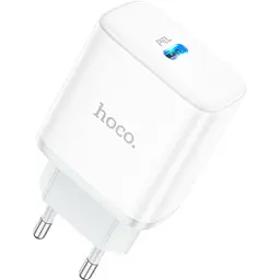 Мережевий зарядний пристрій Hoco C104A Stage PD20W White (6931474782892) [173047]