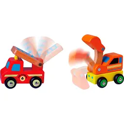 Набір машинок Viga Toys Спецтранспорт 6 шт. (59621) - мініатюра 2