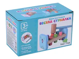 Стукачка дерев'яна Собачка Кролик 15х9 см Limo Toy з молотком (ID-180-D-134)