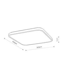 Стельовий світильник Nowodvorski 8111 Agnes Square led 64w - мініатюра 2