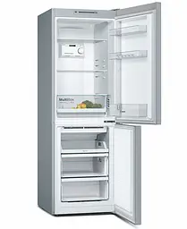 Холодильник з нижньою морозильною камерою Bosch KGN33NL206 нержавіюча сталь (KGN33NL206) - мініатюра 2