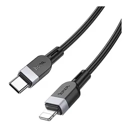 Кабель синхронізації Hoco X109 Silicone PD27W/3A Type-C to Lightning 2m Black (35918_3605821) - мініатюра 6