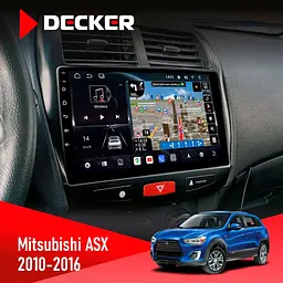 Штатна магнітола Mitsubishi ASX 2010-2016 Decker D10-011 4x64, DSP, 4G, 360 Decker (НФ-00006068)