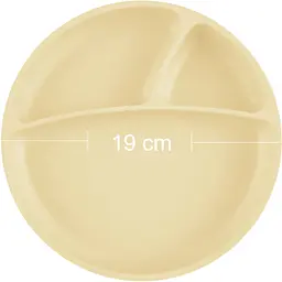 Тарілка дитяча MinikOiOi Portions секційна Mellow Yellow (101050006) - мініатюра 2