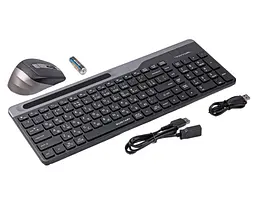 Комплект (Клавіатура та Миша) A4Tech FB2535CS Fstyler Wireless Smoky Grey - мініатюра 4