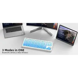 Клавіатура MageGee SKY 87 RGB Wireless Blue Whale Switch White/Blue Gradient (6971969728509) [164307] - мініатюра 11